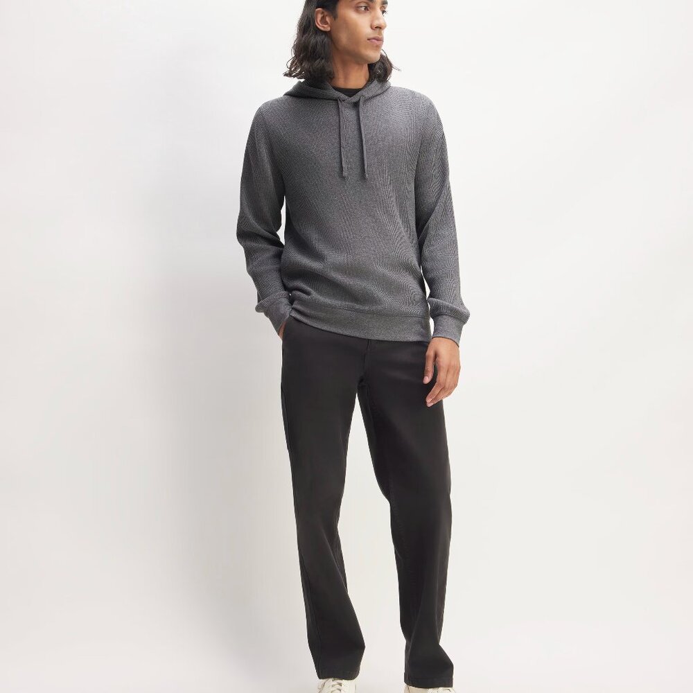 Everlane Waffle Knit Hoodie Men’s Small – NEW
